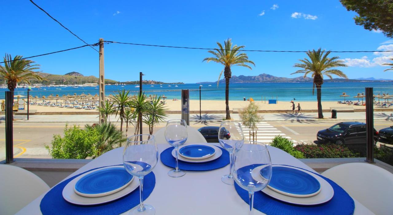 Family Seafront Apt Fantastic Seaview Pollença Buitenkant foto