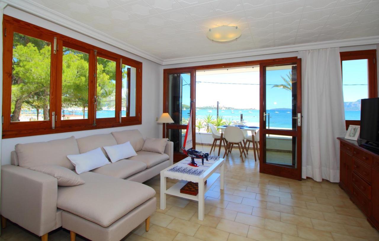 Family Seafront Apt Fantastic Seaview Pollença Buitenkant foto